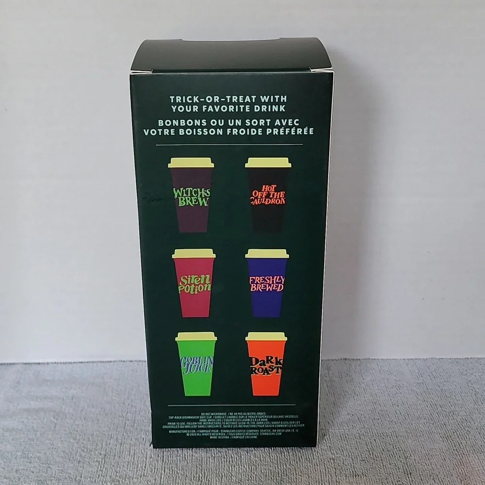 Starbucks 2020 trick or treat reusable hot cups/glow in the dark - Picture 4 of 7